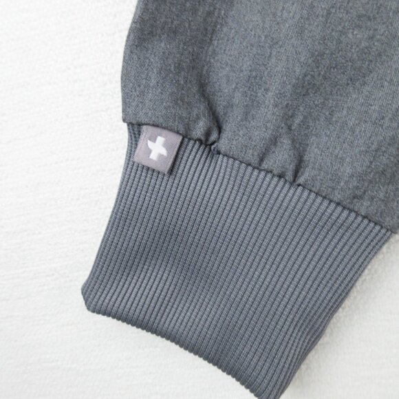 Figs Gray Scrub Jacket Tangier Medical Coat Size XS Crisp Poly Rayon Blend - Picture 4 of 12